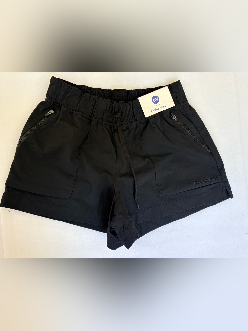 Outdoor Voices Women's Black RecTrek Short Size Small. Hiking, Outdoor, Walking